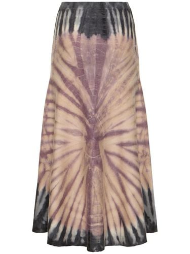 Olive Tie Dye Knit Long Skirt - GABRIELA HEARST - Modalova