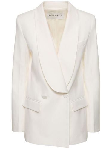 Chaqueta Chal De Lino - NINA RICCI - Modalova