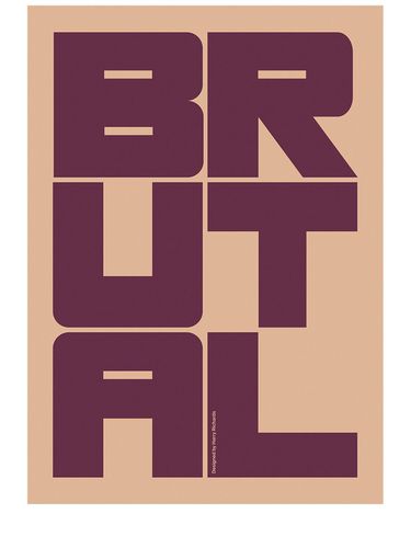 Poster „brutal“ - PAPER COLLECTIVE - Modalova