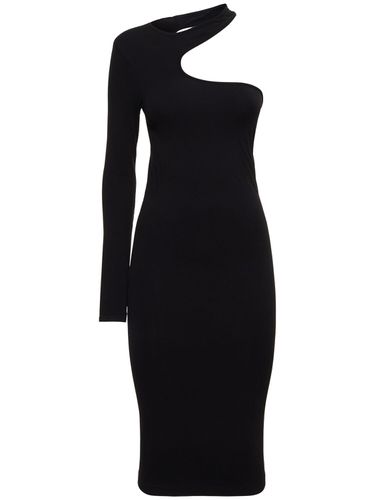 Vestido Midi De Viscosa Sin Costuras - HELMUT LANG - Modalova