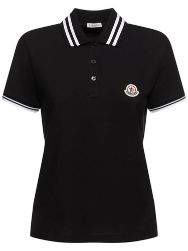 Polo In Cotone - MONCLER - Modalova