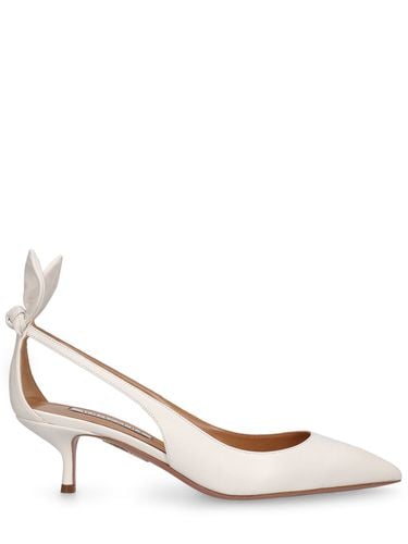 Mm Bow Tie Leather Pumps - AQUAZZURA - Modalova