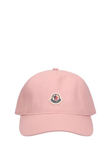 Cappello Baseball In Cotone Con Logo - MONCLER - Modalova