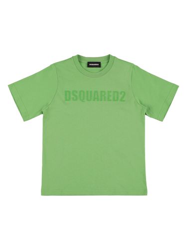 Camiseta De Jersey De Algodón Con Logo - DSQUARED2 - Modalova