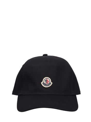 Cappello Baseball In Cotone Con Logo - MONCLER - Modalova