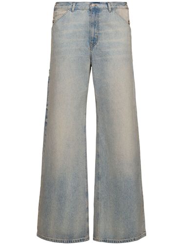 Jeans Larghi In Denim Di Cotone - COURREGES - Modalova