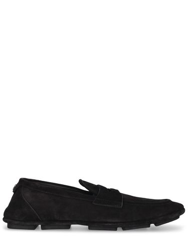 Loafer Aus Wildleder „dg Driver“ - DOLCE & GABBANA - Modalova