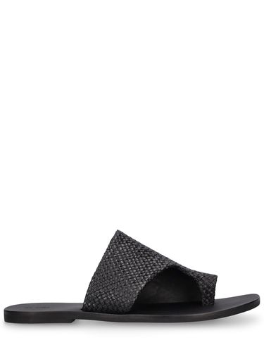 Mm Woven Abstract Leather Sandals - ST.AGNI - Modalova