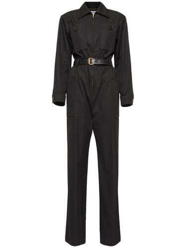 Tuta In Twill Di Cotone - SAINT LAURENT - Modalova