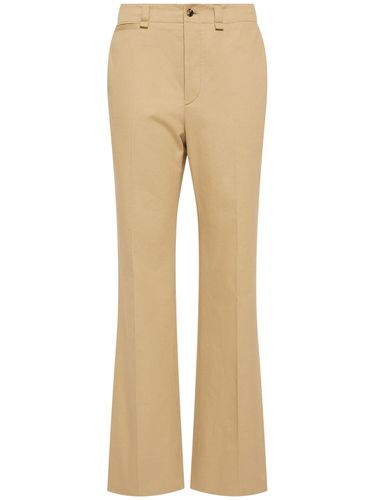 Pantalones De Drill De Algodón - SAINT LAURENT - Modalova