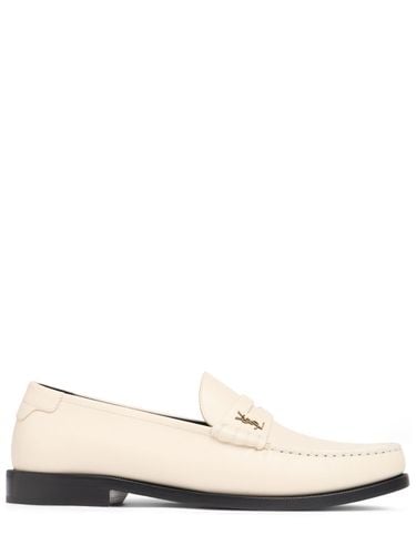 Mm Le Leather Loafers - SAINT LAURENT - Modalova