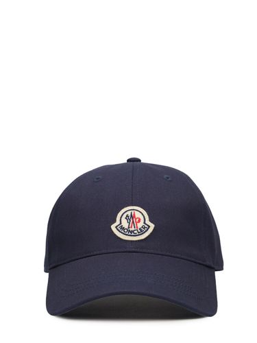 Gorra De Baseball De Algodón Con Logo Bordado - MONCLER - Modalova