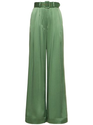 Pantalones Anchos De Seda - ZIMMERMANN - Modalova