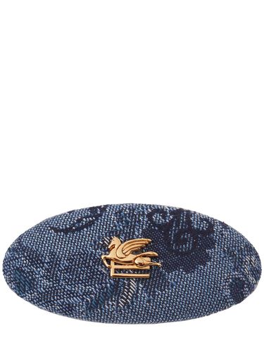 Fiore Denim Hair Clip - ETRO - Modalova