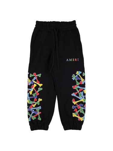 Pantalones Deportivos De Algodón Con Estampado - AMIRI - Modalova