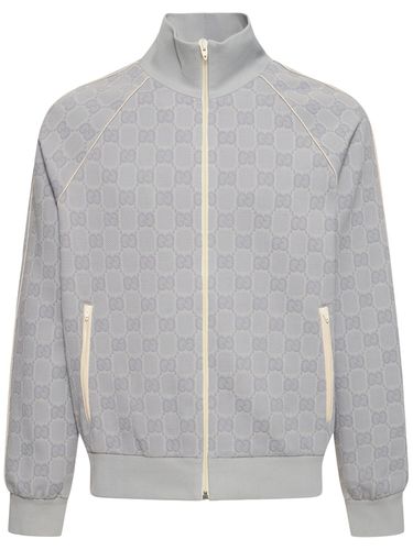 Gg Details Nylon Zip-up Jacket - GUCCI - Modalova