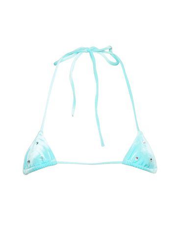 Embellished Chenille Triangle Bikini Top - DSQUARED2 - Modalova