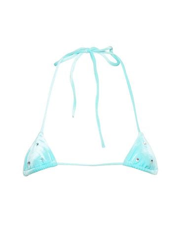 Top Bikini In Ciniglia Con Decorazioni - DSQUARED2 - Modalova