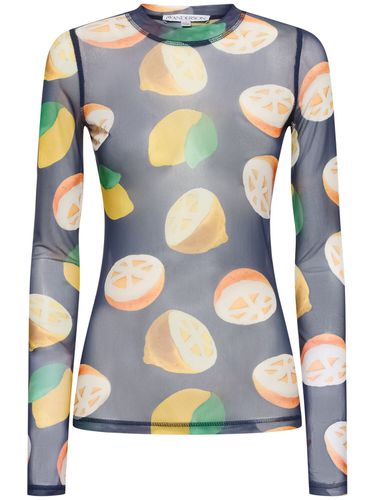 Printed Mesh Long Sleeve Top - JW ANDERSON - Modalova