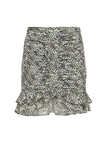 Milendi Printed Stretch Silk Mini Skirt - ISABEL MARANT - Modalova