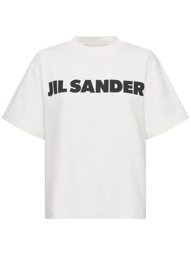 Logo Printed Heavy Cotton Jersey T-shirt - JIL SANDER - Modalova