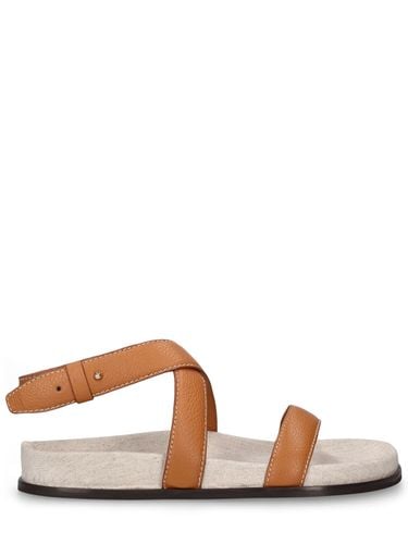 Suede Flat Sandals - TOTEME - Modalova