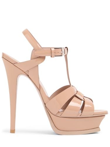 Mm Hohe Sandalen Aus Leder „tribute“ - SAINT LAURENT - Modalova