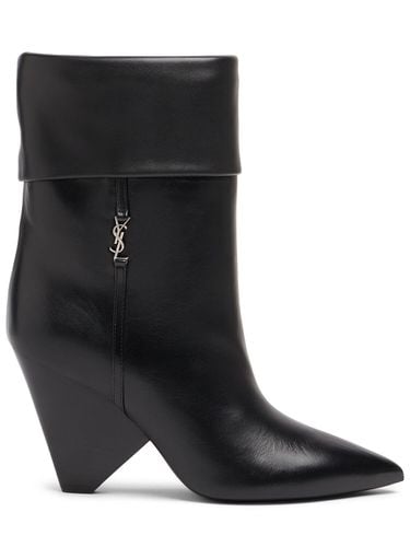 Mm Hohe Stiefeletten Aus Leder „niki“ - SAINT LAURENT - Modalova