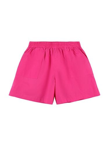 Shorts De Popelina De Algodón Con Lazo - MAX&CO - Modalova