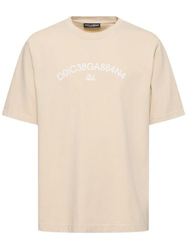 T-shirt Aus Jersey - DOLCE & GABBANA - Modalova