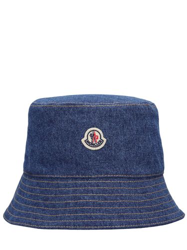 Denim Bucket Hat - MONCLER - Modalova