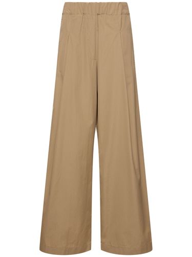 Pantalones Anchos De Popelina De Algodón - DRIES VAN NOTEN - Modalova