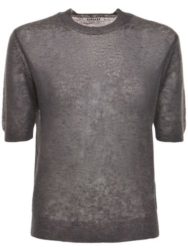 Mohair & Wool Knit T-shirt - AURALEE - Modalova