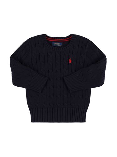 Strickpullover Aus Baumwolle Mit Logo - POLO RALPH LAUREN - Modalova