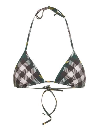 Top Bikini In Lycra Check - BURBERRY - Modalova