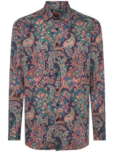 Camicia In Cotone Stampato - ETRO - Modalova