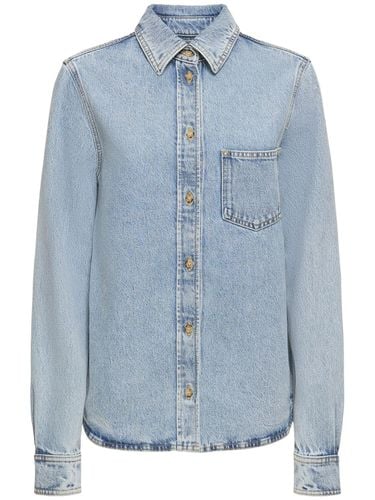 Camisa De Denim De Algodón Orgánico - TOTEME - Modalova