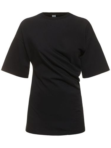 Twisted Organic Cotton Jersey Top - TOTEME - Modalova