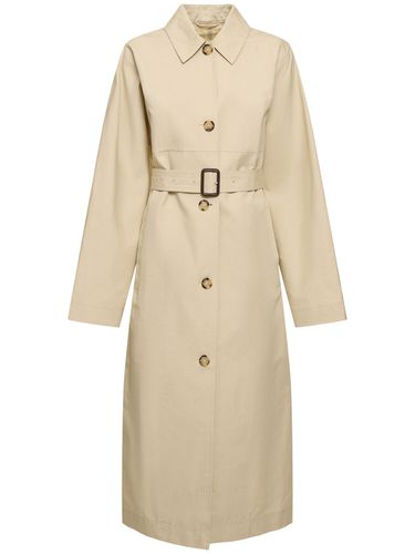 Tumbled Cotton & Silk Trench Coat - TOTEME - Modalova