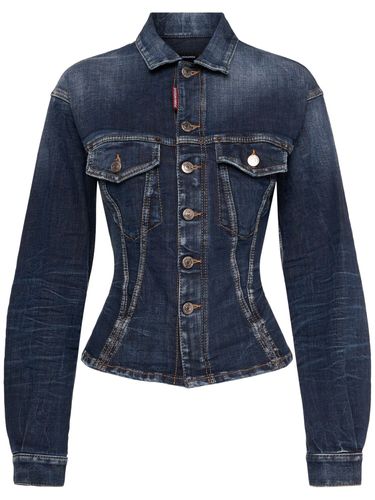 Stretch Denim Bustier Jacket - DSQUARED2 - Modalova