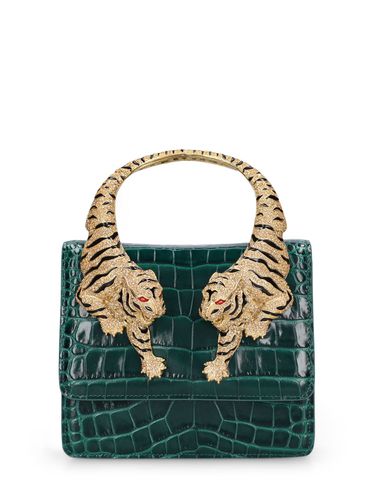 Medium Schultertasche Mit Krokoprägung „roar“ - ROBERTO CAVALLI - Modalova