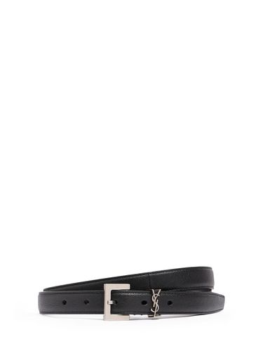 Cm Yls Smooth Leather Belt - SAINT LAURENT - Modalova