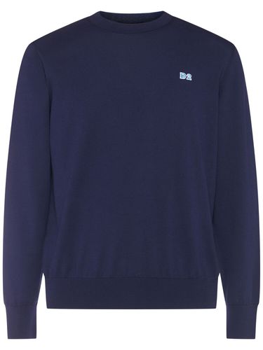 Crewneck Cotton Sweater - DSQUARED2 - Modalova