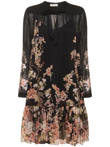 Natura Printed Viscose Mini Dress - ZIMMERMANN - Modalova