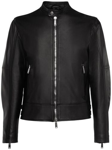 Biker Leather Jacket - DSQUARED2 - Modalova