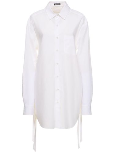 Camisa Larga De Popelina De Algodón - ANN DEMEULEMEESTER - Modalova