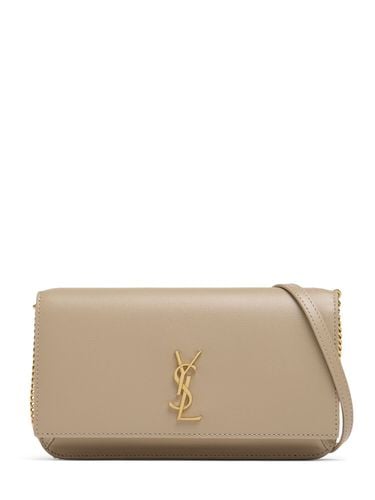 Bolso Porta Móvil De Piel Monogram - SAINT LAURENT - Modalova