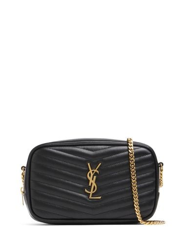 Mini Schultertasche Aus Leder „lou“ - SAINT LAURENT - Modalova