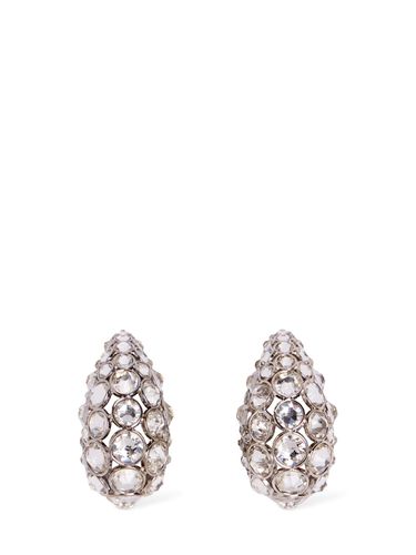 Pineapple Crystal Stud Earrings - VALENTINO GARAVANI - Modalova