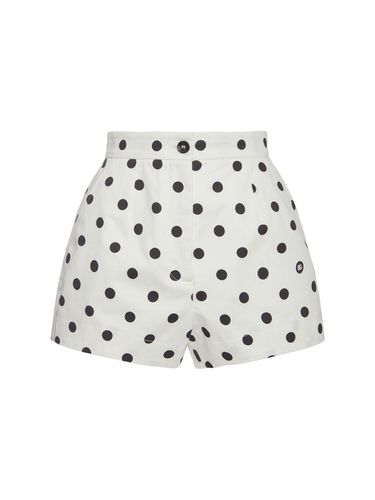 Shorts De Algodón Con Lunares - DOLCE & GABBANA - Modalova